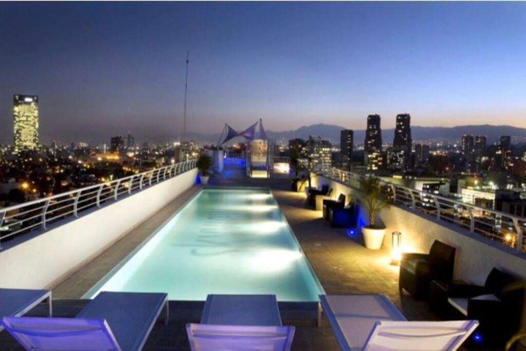 Ferienwohnung Polanco Pool Amazing View Gym Parking Mexiko-Stadt Exterior foto